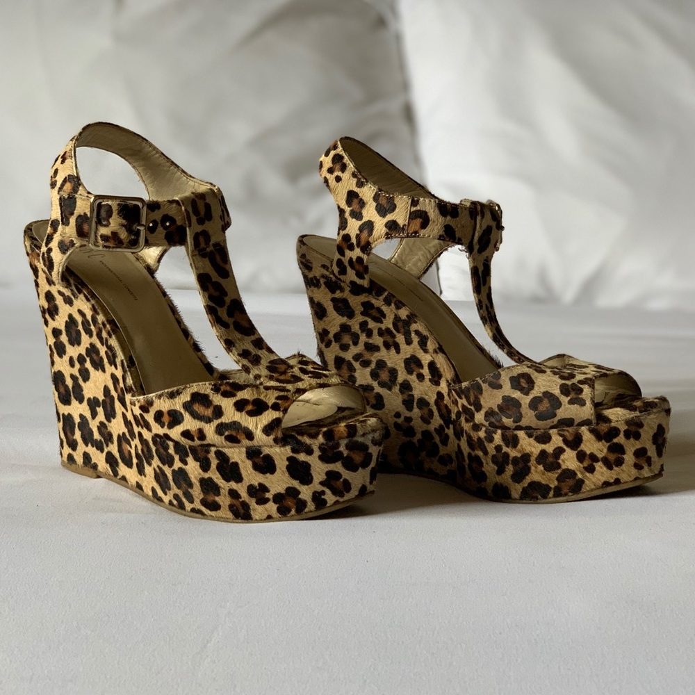 I.N.C. Leopard Wedge Heels